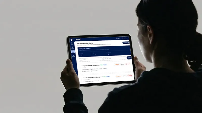 Alertes personnalisées sur vos critères