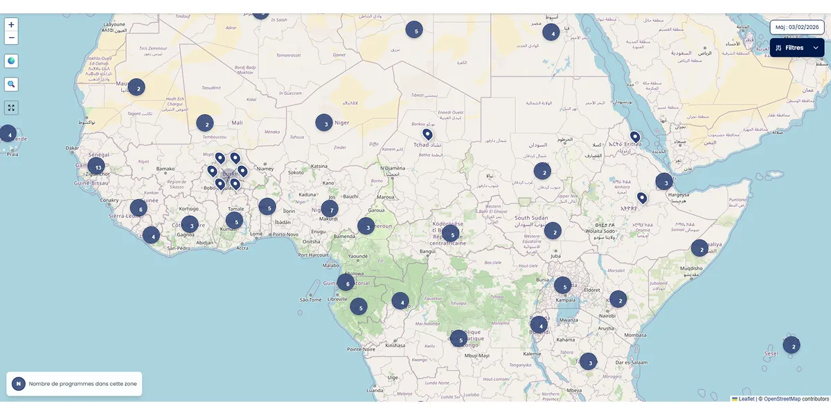 Miradi Interactive Map